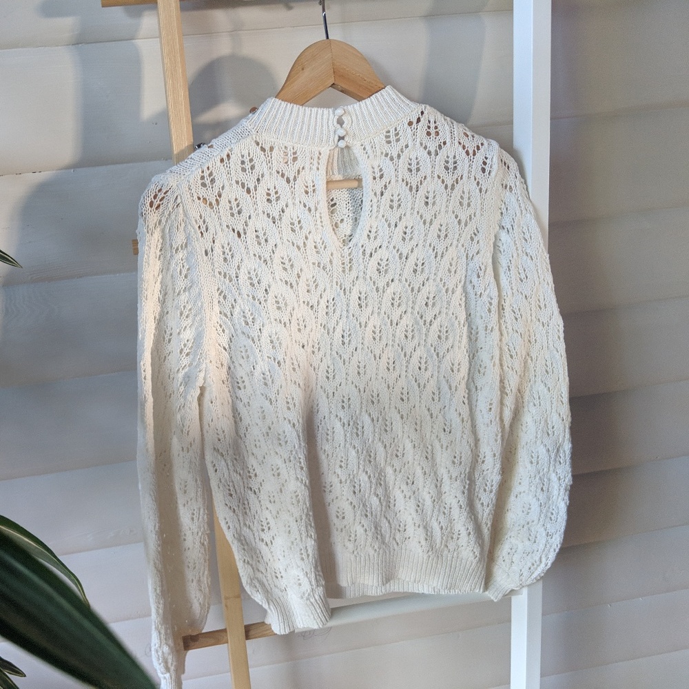 Sézane Vittorio jumper |  Ecru - Picture 5 of 7